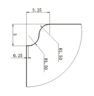 Reference diagram for rounded corners four corners Reference diagram for rounded corners four corners